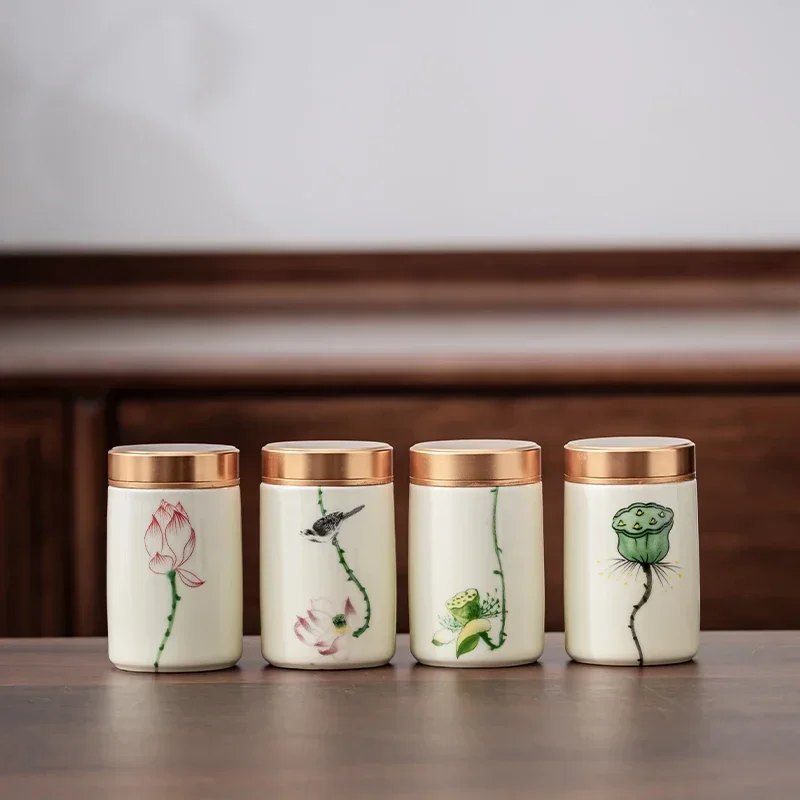 Herbal Wellness Products - 4 TEILE/LOS Boutique keramik Tee Caddy