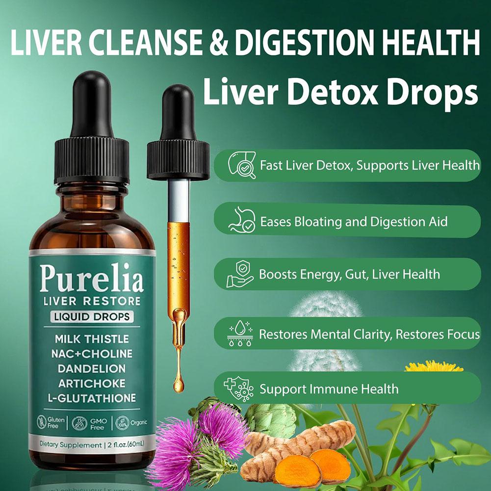 Herbal Wellness Drops - Tägliche Kräuter-Wellness-Tropfen 60ml Mariendistel NAC Cholin