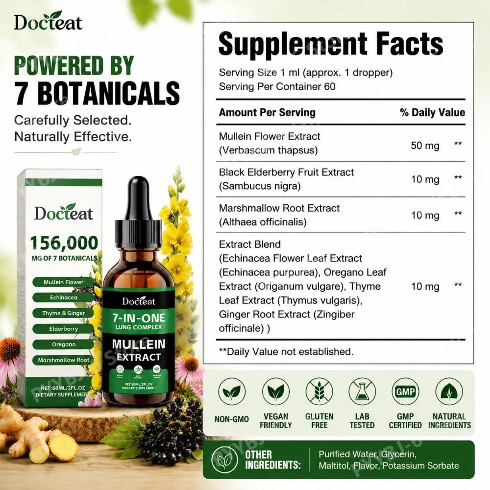 Docteat 7-in-1 Königskerzenext – Herbal Wellness Drops Bewertung und Preis